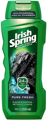 

Irish Spring Body Wash, Pure Fresh with Charcoal - 532ml (18oz)(532 ml)