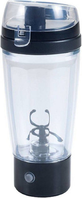 

ZeeTeck Press Mix and Go 450 ml Shaker(Pack of 1, Clear), Black;clear
