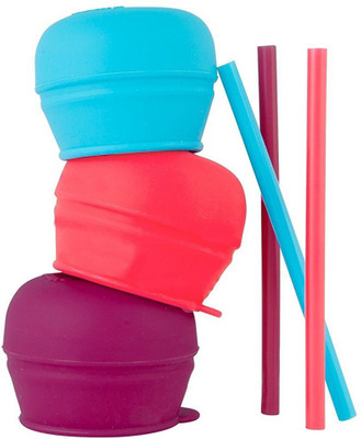 

Boon Snug Straw 3Pk Pink/Purple/Blue 500 ml Sipper(Pack of 6, Multicolor)
