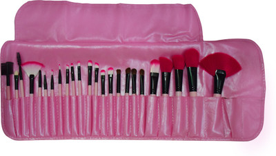 

JIAOER Set of 24 make up Brushes Set with Pink Pouch(Pack of 24)