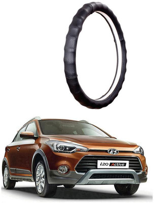 AUTO PEARL Steering Cover For Hyundai i20(Gold Full Cola, Leatherite)