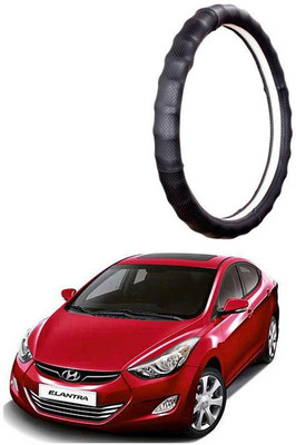 AUTO PEARL Steering Cover For Hyundai Elantra(Gold Full Cola, Leatherite)