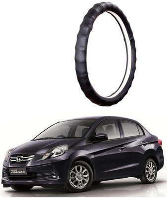 AUTO PEARL Steering Cover For Honda Amaze(Gold Full Cola, Leatherite)