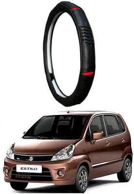 AUTO PEARL Steering Cover For Maruti Zen Estilo(Diamond Black Red, Leatherite)
