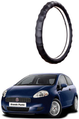 AUTO PEARL Steering Cover For Fiat Grand Punto(Gold Full Cola, Leatherite)