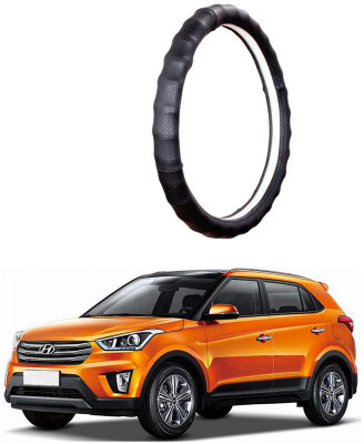 AUTO PEARL Steering Cover For Hyundai Creta(Gold Full Cola, Leatherite)