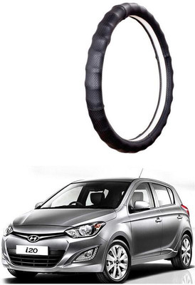 AUTO PEARL Steering Cover For Hyundai i20(Gold Full Cola, Leatherite)