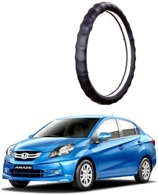 AUTO PEARL Steering Cover For Honda Amaze(Gold Full Cola, Leatherite)