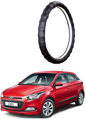 AUTO PEARL Steering Cover For Hyundai Elite i20(Gold Full Cola, Leatherite)
