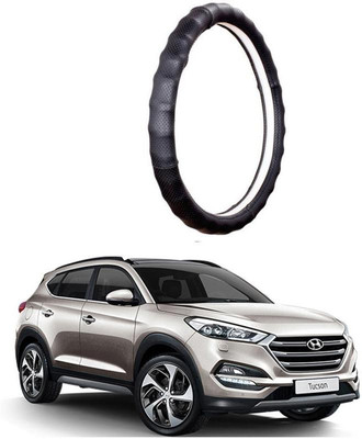 AUTO PEARL Steering Cover For Hyundai Tucson(Gold Full Cola, Leatherite)
