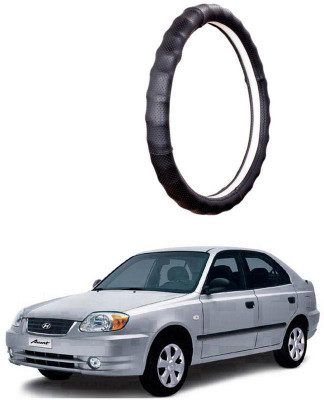 AUTO PEARL Steering Cover For Hyundai Accent(Gold Full Cola, Leatherite)