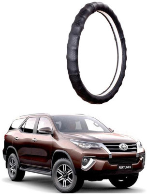 AUTO PEARL Steering Cover For Toyota Fortuner(Gold Full Cola, Leatherite)