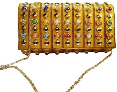 

SHRIBOSSJI Party Gold, Multicolor Clutch