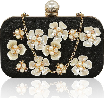 

Kleio Party Black Clutch