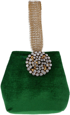 

Bagaholics Casual Green Clutch