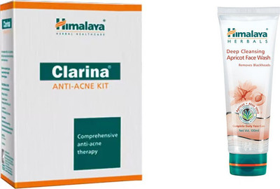 

Himalaya Clarina Anti Acne Kit, Deep Cleansing Apricot Face Wash(Set of 2)