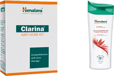 

Himalaya Clarina Anti Acne Kit, Dryness Defence Protein Shampoo(Set of 2)