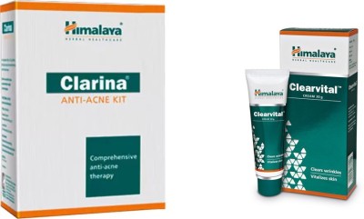 

Himalaya Clarina Anti Acne Kit, Clearvital Cream(Set of 2)