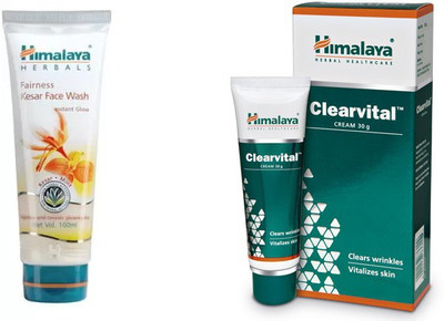 

Himalaya fairness kesar face wash, clearvital face cream(Set of 2)