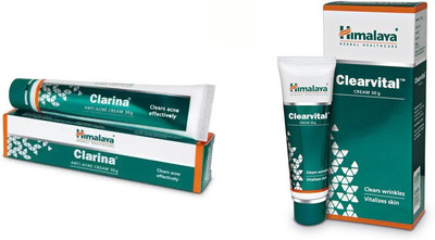 

Himalaya Clarina Anti Acne Cream, clearvital face cream(Set of 2)
