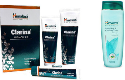 

Himalaya Clarina Anti Acne Kit, Refreshing & Clarifying Toner(Set of 2)