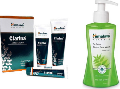 

Himalaya Clarina Anti Acne Kit, Purifying Neem Face Wash(Set of 2)