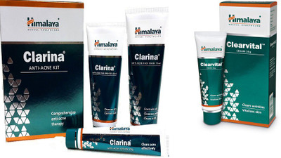 

Himalaya Clarina Anti Acne Kit, Clearvital Cream(Set of 2)