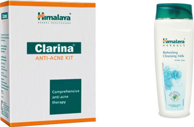 

Himalaya Clarina Anti Acne Kit, Refreshing Cleansing Milk(Set of 2)