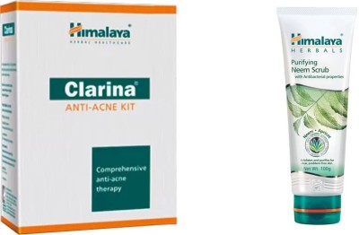 

Himalaya Clarina Anti Acne Kit, Purifying Neem Scrub(Set of 2)