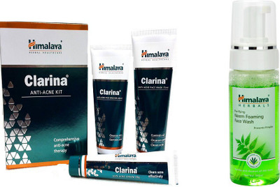 

Himalaya Clarina Anti Acne Kit, Purifying Neem Foaming Face Wash(Set of 2)