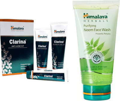 

Himalaya Clarina Anti Acne Kit, Purifying Neem Face Wash(Set of 2)