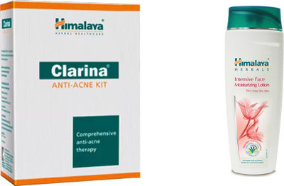 

Himalaya Clarina Anti Acne Kit, Intensive Face Moisturzing Lotion(Set of 2)