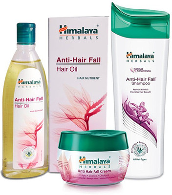 

Himalaya anti hair fall shampoo, anti hair fall oil, anti hair fall cream(Set of 3)