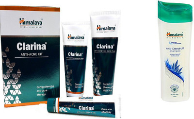 

Himalaya Clarina Anti Acne Kit, Anti Dandruff Shampoo(Set of 2)