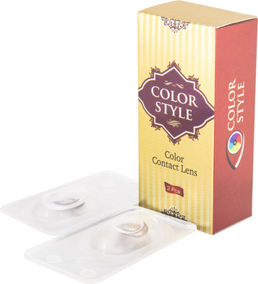 

Color Style Colored Contact Lenses Quaterly Contact Lens(0, Brown, Pack of 2)