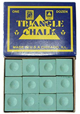 

KBA Triangle billiard snooker pool chalk 12 pcs green KBA12CG Snooker, Pool Cue Stick(Microfibre)