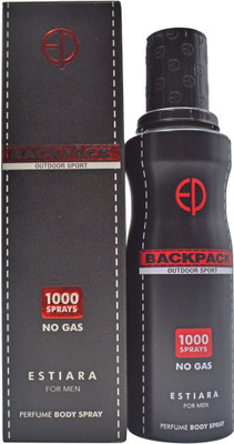 

Estiara Backpack Outdoor Sport Body Spray For Men - 130ml (4.4oz) Deodorant Spray - For Men(130 ml)