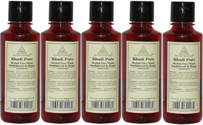 

KHADI PURE GRAMODYOG SANDALWOOD & HONEY FACE WASH-PACK OF 5 Face Wash(1050 ml)