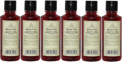 

KHADI PURE GRAMODYOG SANDALWOOD & HONEY FACE WASH-PACK OF 6 Face Wash(1260 ml)