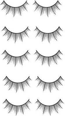 

Majik Long Thick False fake Eyelashes(Pack of 10)