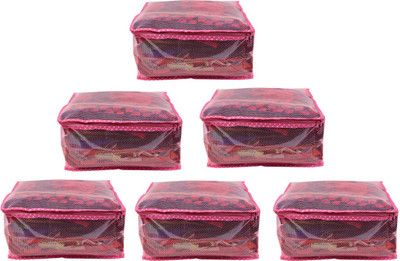 

Bulbul saree cover pinknet6 pinknet6(Pink)