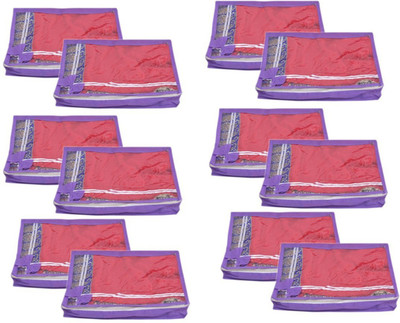 

Yellow Weaves Sari Cover Non Woven Saree Cover 12 Pcs Combo FI1773(Purple)