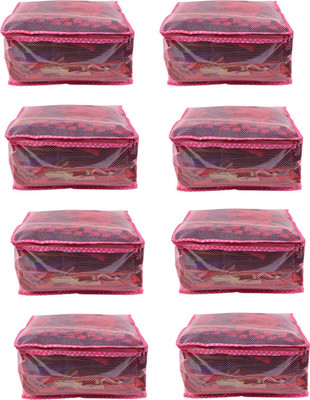 

Bulbul saree cover8pcs pinknet8 pinknet8(Pink)