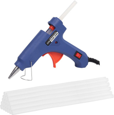 

OKASTA | High Quality | 25 Sticks | Leak Proof With on/Off Switch Heavy Hot Melt GLUE GUN (Multicolor) For Art craft, Quick Repairs, Paper & Cloth High-Tech Professional Electronic Standard Temperature Corded Glue Gun(7 mm)