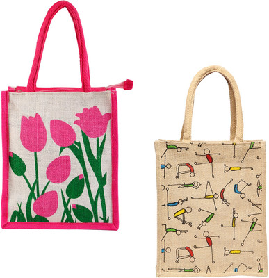 

FabSeasons Tote(Pink, Brown), Brown;pink