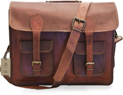 

Handcrafted exports Messenger Bag(Brown)