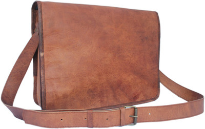 

CRAFAT Men Formal Brown Genuine Leather Sling Bag