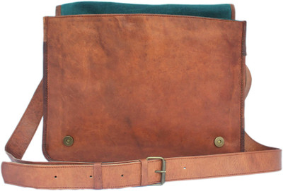 

Handcrafted exports Messenger Bag(Tan)