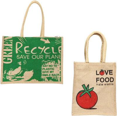 

FabSeasons Tote(Brown, Green)