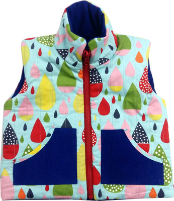 

Always Kids Sleeveless Printed Baby Boys & Baby Girls Jacket, Raindrop